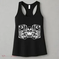 Skull Speakers Audio Gothic Regular Women's Tank Top thumb 3