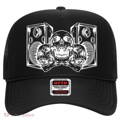 Skull Speakers Audio Gothic Regular Hat