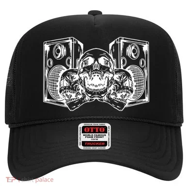 Skull Speakers Audio Gothic Regular Hat