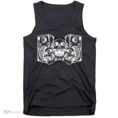 Skull Speakers Audio Gothic Regular Tank Top