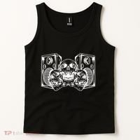 Skull Speakers Audio Gothic Regular Tank Top thumb 2