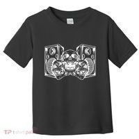 Skull Speakers Audio Gothic Regular Toddler T-Shirt thumb 0