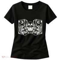 Skull Speakers Audio Gothic Regular Women's T-Shirt thumb 0