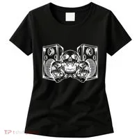 Skull Speakers Audio Gothic Regular Women's T-Shirt thumb 0