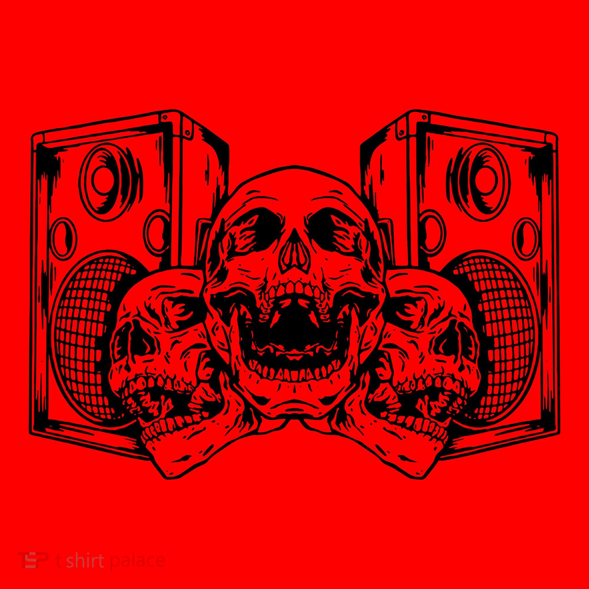 Skull Speakers Audio Gothic Regular Santa Hat