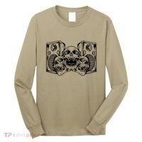 Skull Speakers Audio Gothic Regular Long Sleeve Shirt thumb 0