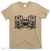 Skull Speakers Audio Gothic Regular T-Shirt thumb 0