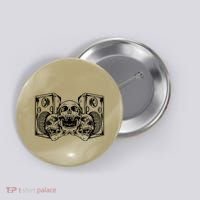 Skull Speakers Audio Gothic Regular Button thumb 0