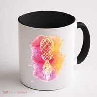 Swingers Subtle Artistic Upside Down Pineapple Gift Coffee Mug thumb 1