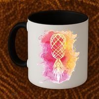 Swingers Subtle Artistic Upside Down Pineapple Gift Coffee Mug thumb 2