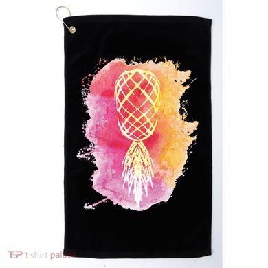 Swingers Subtle Artistic Upside Down Pineapple Gift Golf Towel