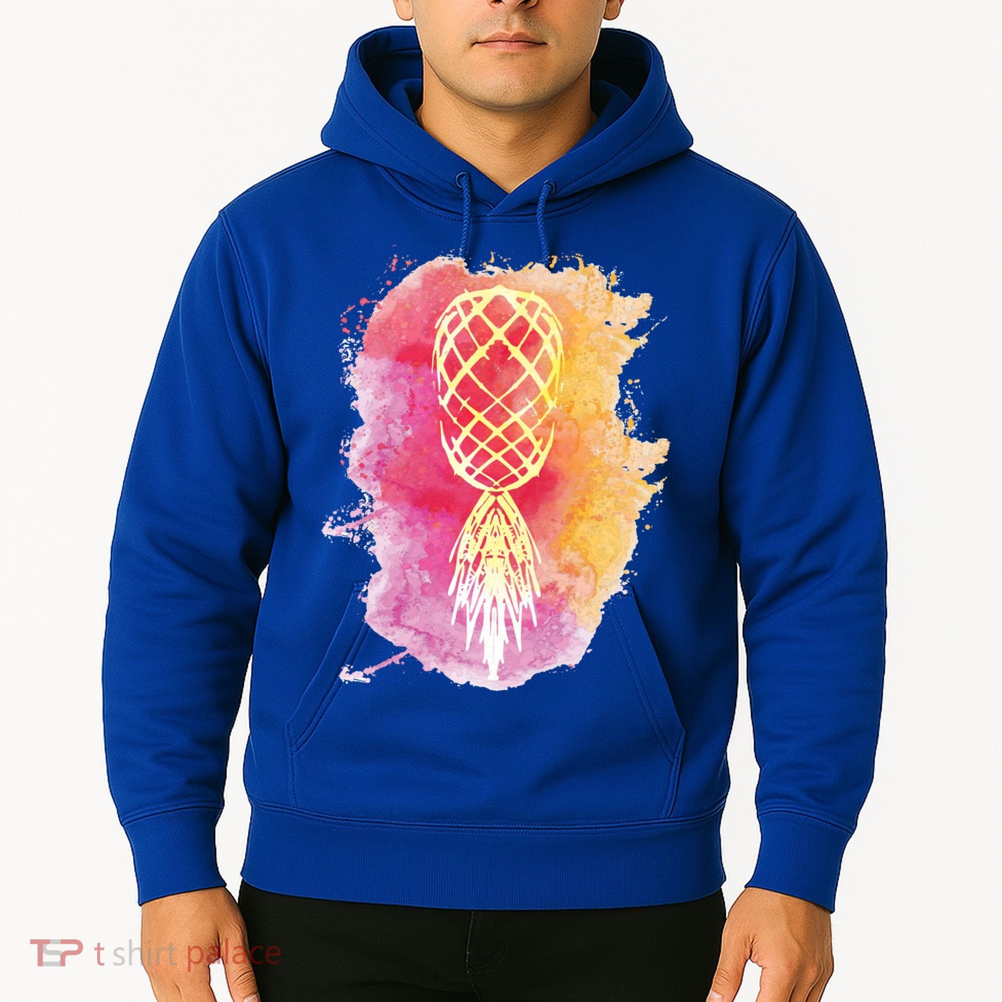 Swingers Subtle Artistic Upside Down Pineapple Gift Hoodie