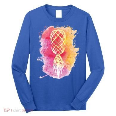 Swingers Subtle Artistic Upside Down Pineapple Gift Long Sleeve Shirt