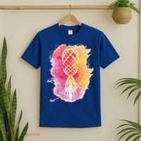 Swingers Subtle Artistic Upside Down Pineapple Gift T-Shirt thumb 2
