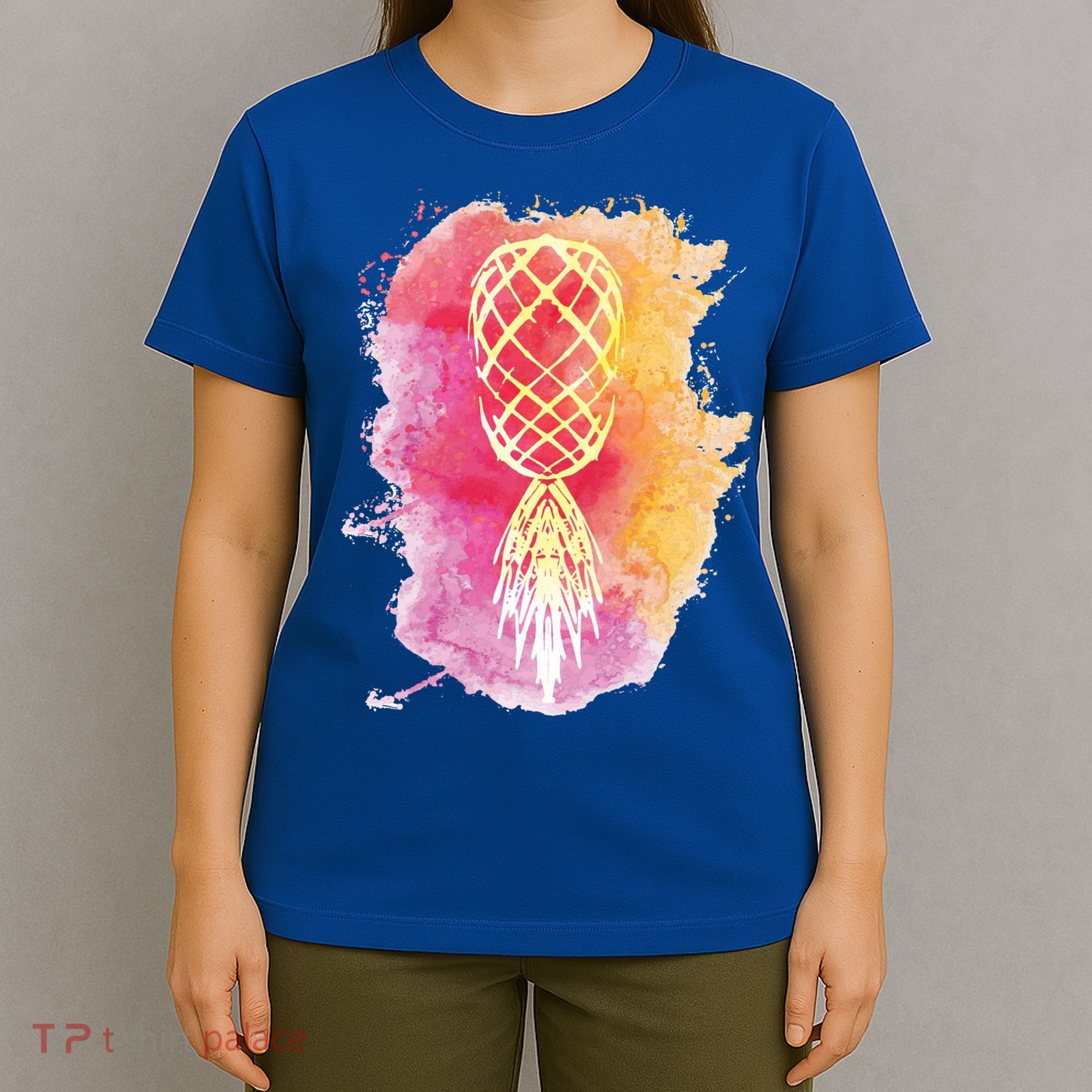 Swingers Subtle Artistic Upside Down Pineapple Gift T-Shirt