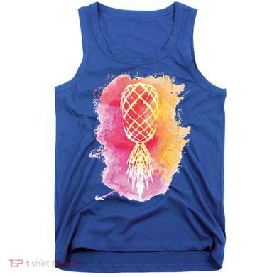 Swingers Subtle Artistic Upside Down Pineapple Gift Tank Top