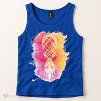 Swingers Subtle Artistic Upside Down Pineapple Gift Tank Top thumb 2