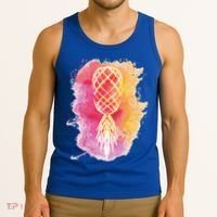 Swingers Subtle Artistic Upside Down Pineapple Gift Tank Top thumb 3
