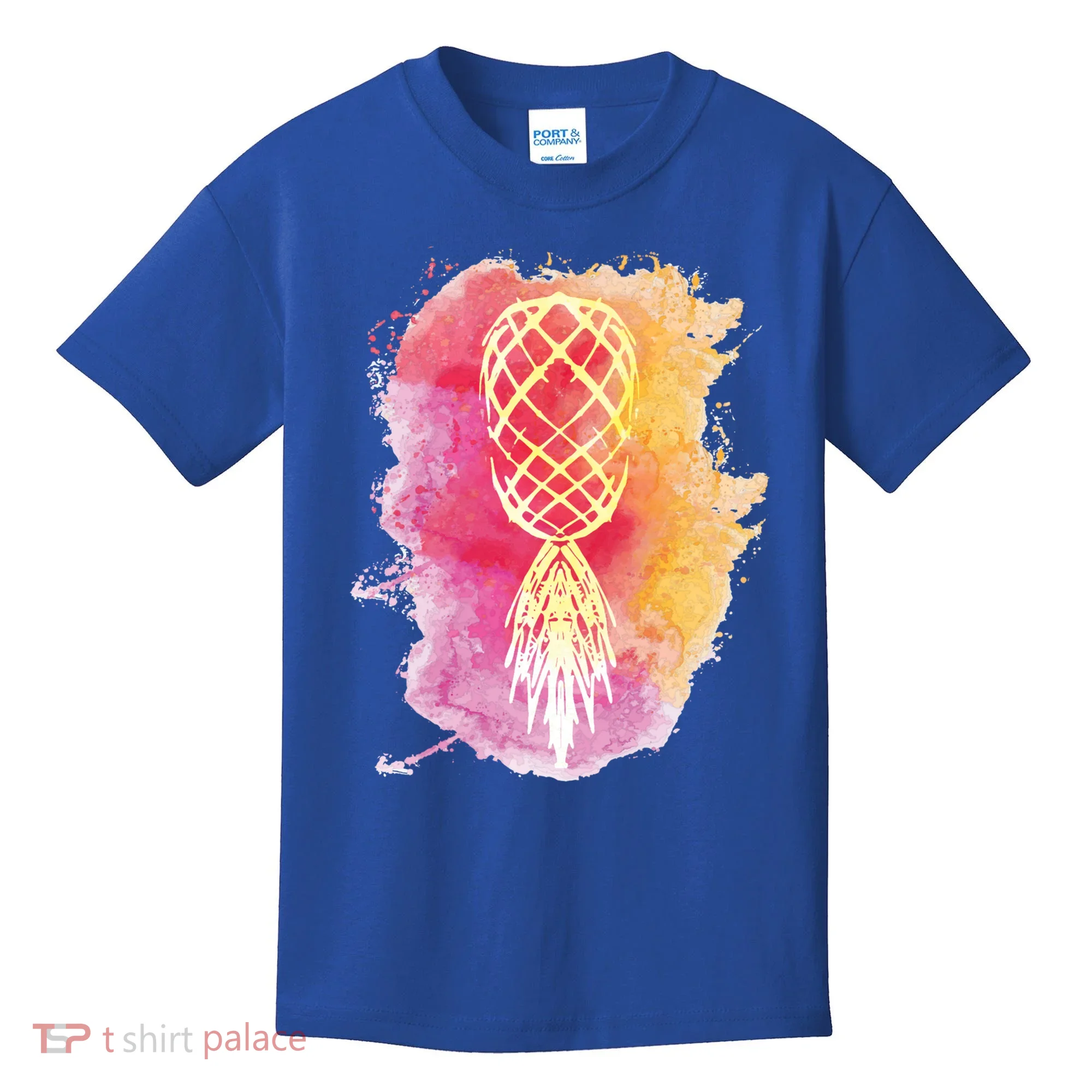 Swingers Subtle Artistic Upside Down Pineapple Gift Kids T-Shirt