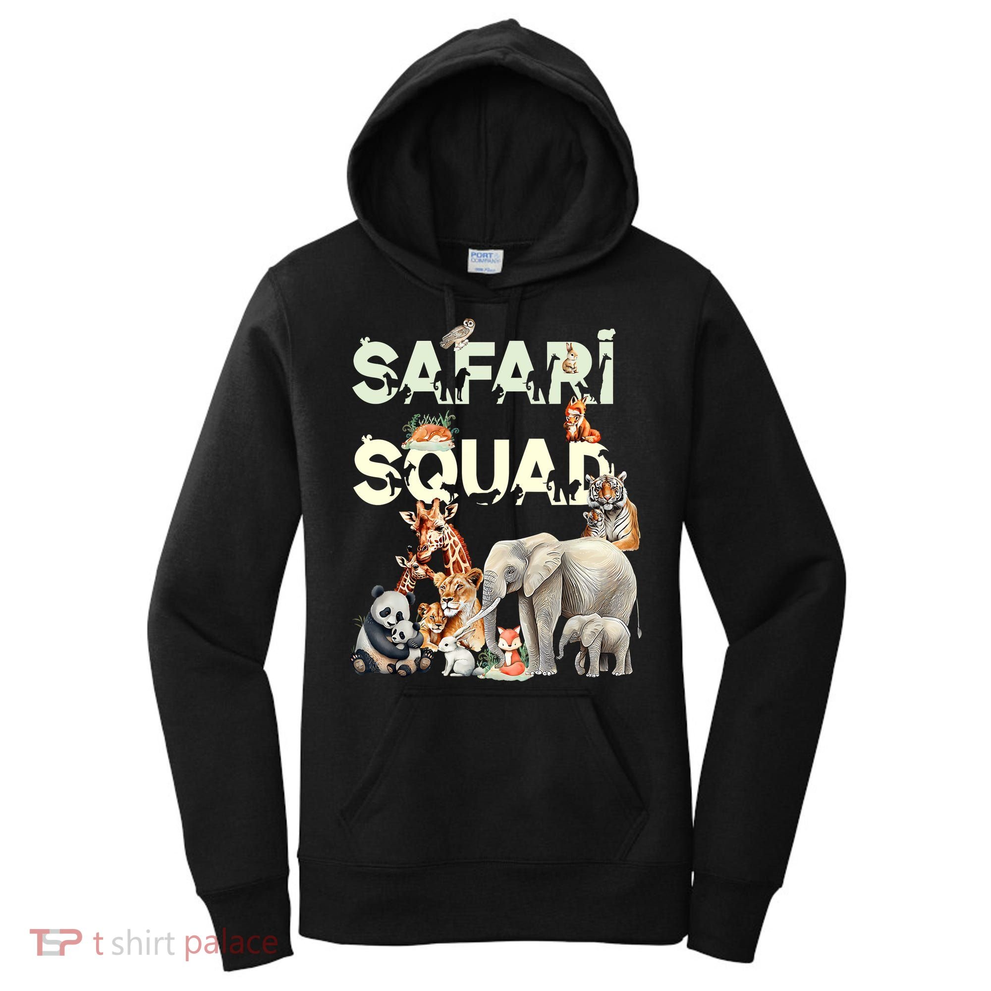 Safari Squad Animals Funny Zoo Animal Lovers Funny Safari Women's Hoodie