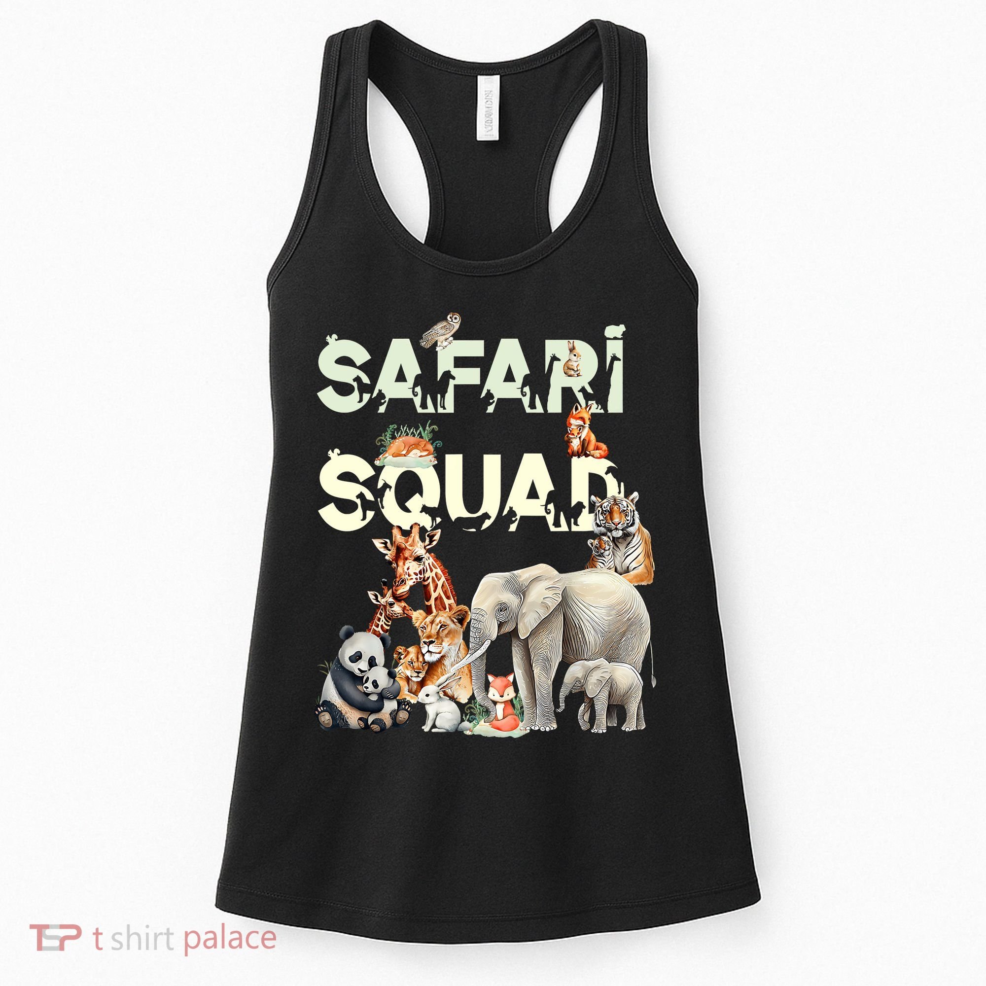 Safari Squad Animals Funny Zoo Animal Lovers Funny Safari Women's Tank Top