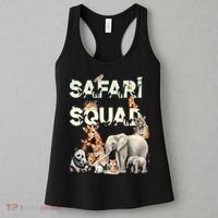 Safari Squad Animals Funny Zoo Animal Lovers Funny Safari Women's Tank Top thumb 3