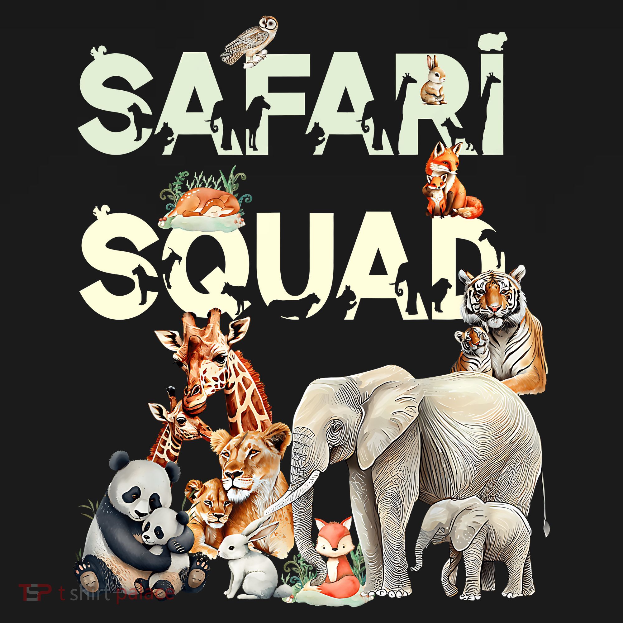 Safari Squad Animals Funny Zoo Animal Lovers Funny Safari Women's Tank Top