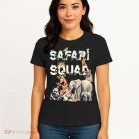Safari Squad Animals Funny Zoo Animal Lovers Funny Safari Women's T-Shirt thumb 4