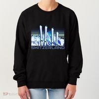 Switzerland Ski Accessories Retro Swiss Skiing Great Gift Women's Sweatshirt thumb 0