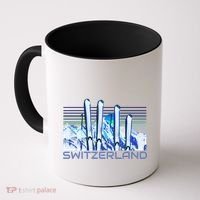 Switzerland Ski Accessories Retro Swiss Skiing Great Gift Coffee Mug thumb 0