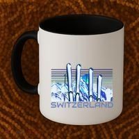 Switzerland Ski Accessories Retro Swiss Skiing Great Gift Coffee Mug thumb 2