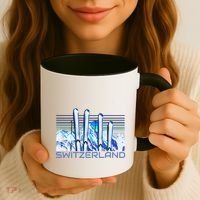 Switzerland Ski Accessories Retro Swiss Skiing Great Gift Coffee Mug thumb 3