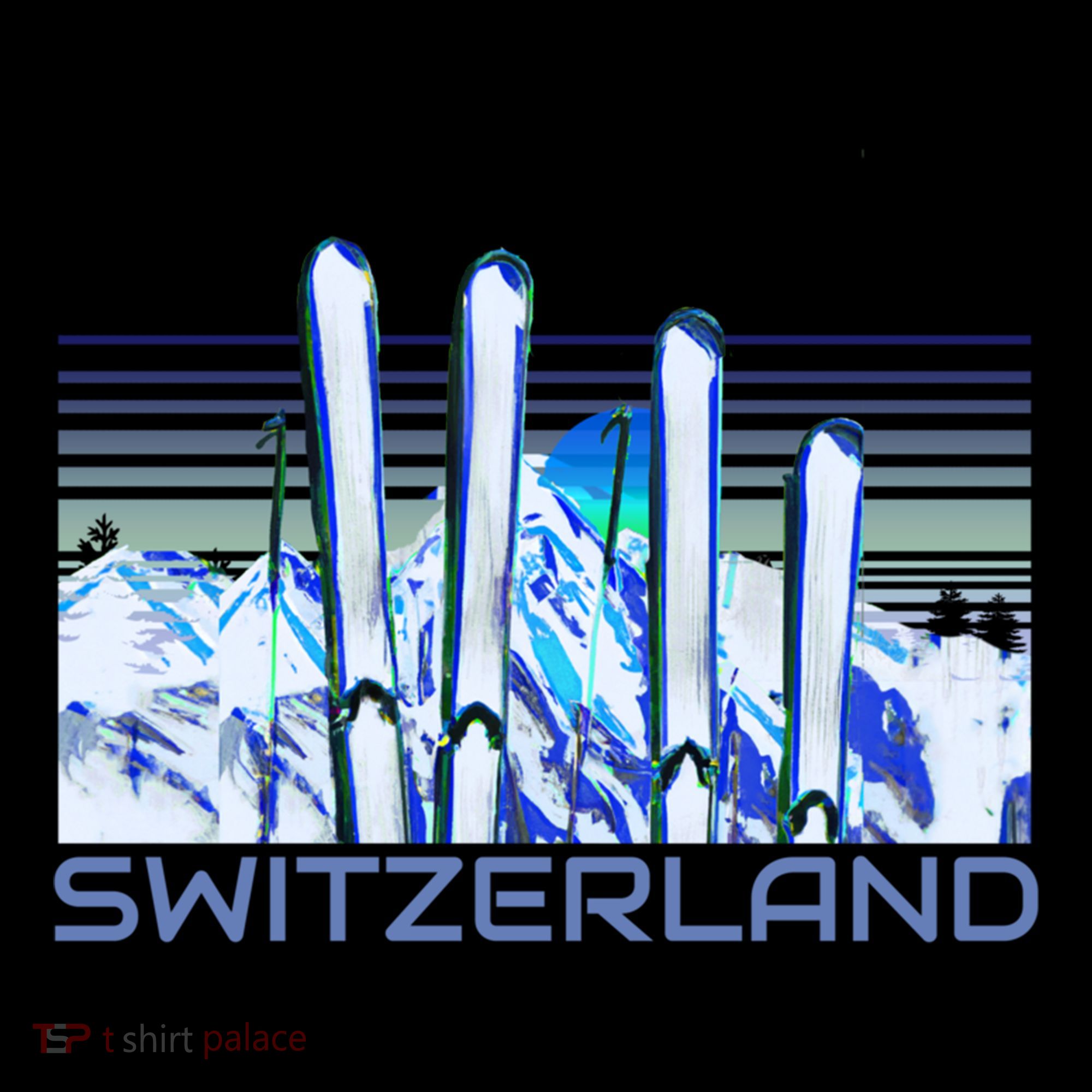 Switzerland Ski Accessories Retro Swiss Skiing Great Gift Coffee Mug
