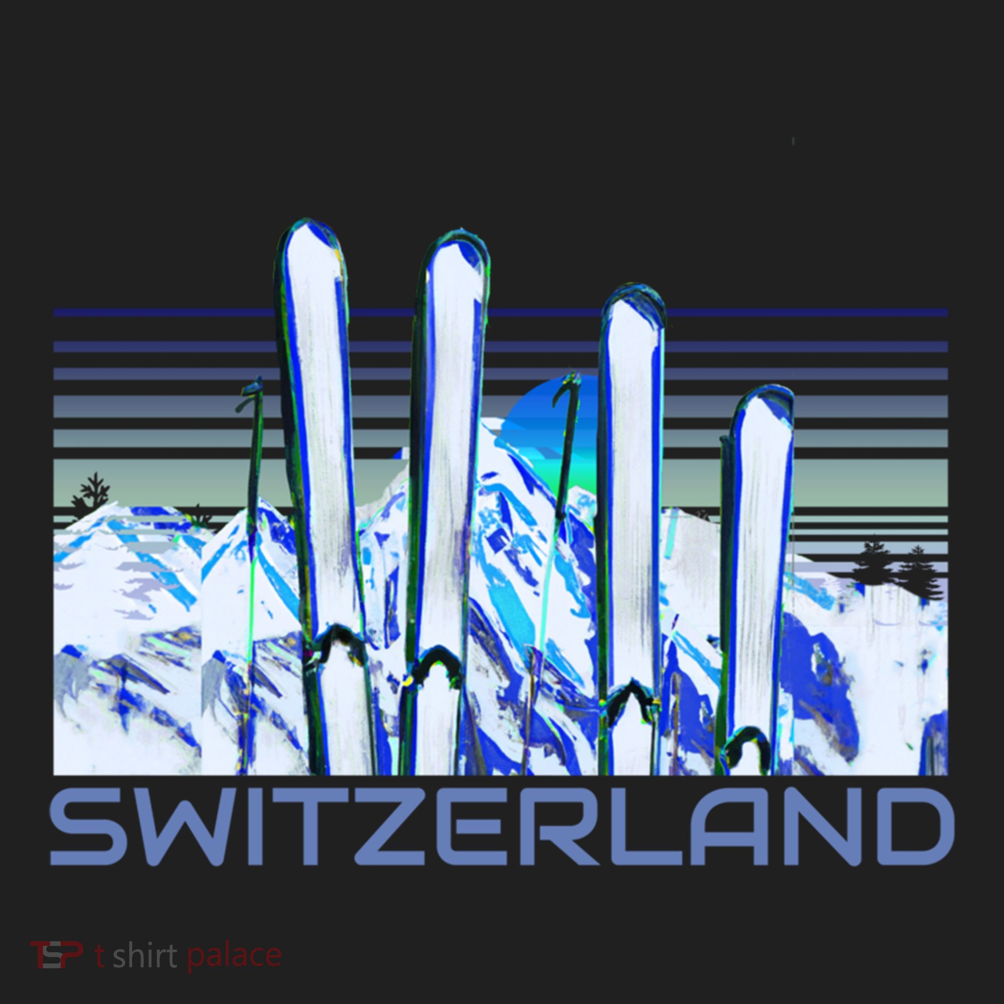 Switzerland Ski Accessories Retro Swiss Skiing Great Gift Beanie