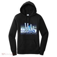 Switzerland Ski Accessories Retro Swiss Skiing Great Gift Women's Hoodie thumb 0