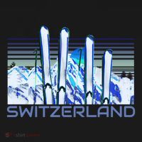 Switzerland Ski Accessories Retro Swiss Skiing Great Gift Women's Hoodie thumb 2