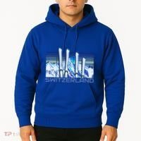 Switzerland Ski Accessories Retro Swiss Skiing Great Gift Hoodie thumb 2
