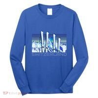 Switzerland Ski Accessories Retro Swiss Skiing Great Gift Long Sleeve Shirt thumb 0