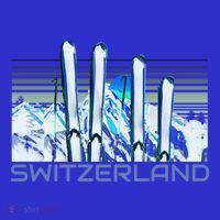 Switzerland Ski Accessories Retro Swiss Skiing Great Gift Long Sleeve Shirt thumb 2