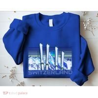 Switzerland Ski Accessories Retro Swiss Skiing Great Gift Sweatshirt thumb 2