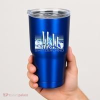 Switzerland Ski Accessories Retro Swiss Skiing Great Gift Tumbler thumb 2
