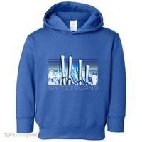 Switzerland Ski Accessories Retro Swiss Skiing Great Gift Toddler Hoodie thumb 0