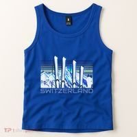 Switzerland Ski Accessories Retro Swiss Skiing Great Gift Tank Top thumb 2