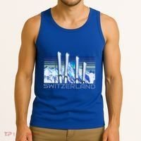 Switzerland Ski Accessories Retro Swiss Skiing Great Gift Tank Top thumb 3