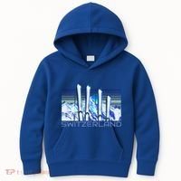 Switzerland Ski Accessories Retro Swiss Skiing Great Gift Kids Hoodie thumb 0