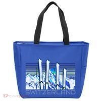 Switzerland Ski Accessories Retro Swiss Skiing Great Gift Tote Bag thumb 0