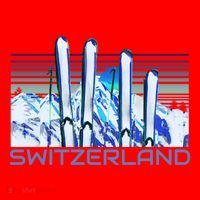 Switzerland Ski Accessories Retro Swiss Skiing Great Gift Santa Hat thumb 1