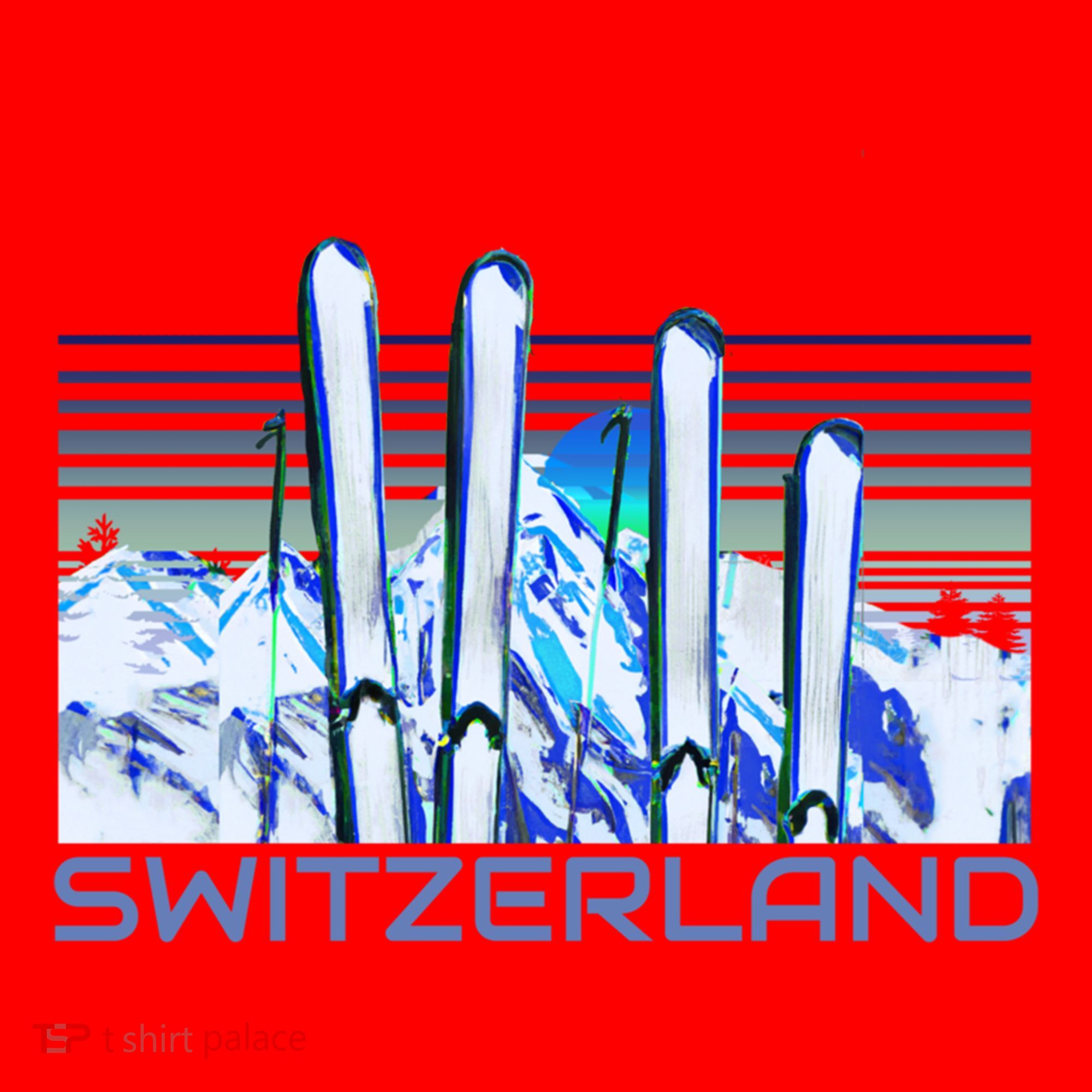 Switzerland Ski Accessories Retro Swiss Skiing Great Gift Santa Hat