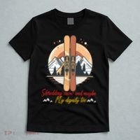Shredding Snow And Dignity Funny Skiing Adventure T-Shirt thumb 5
