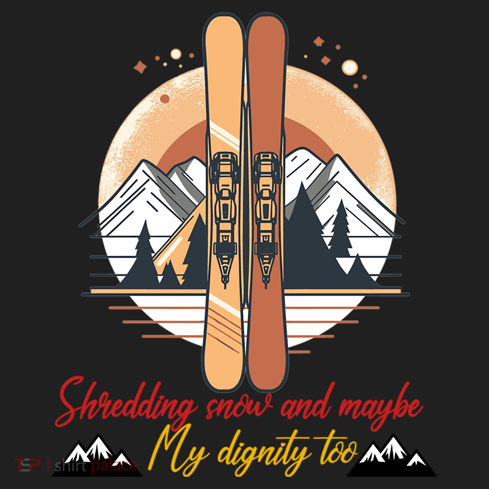 Shredding Snow And Dignity Funny Skiing Adventure Beanie